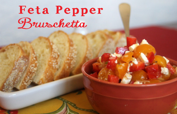 Feta pepper Brushetta