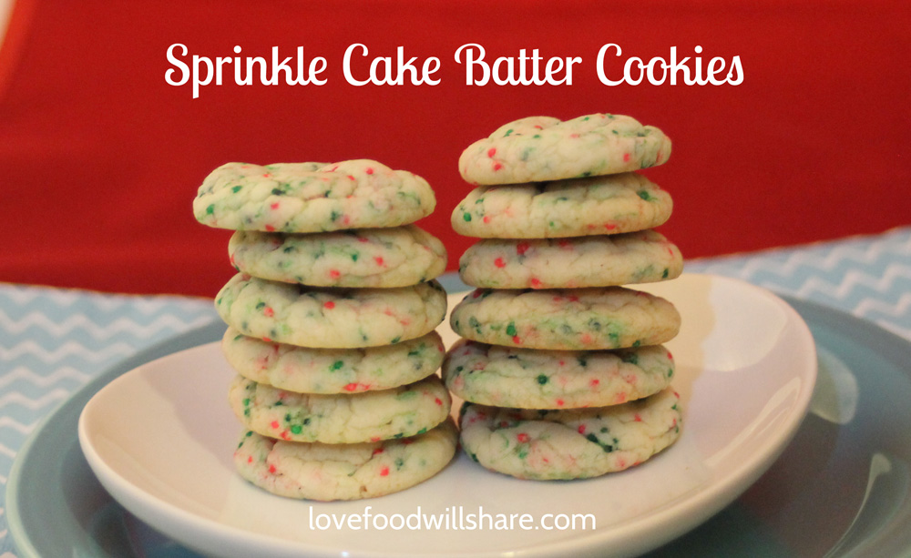 Cake Batter Cookies Recipe with Sprinkles Love Food, Will Share