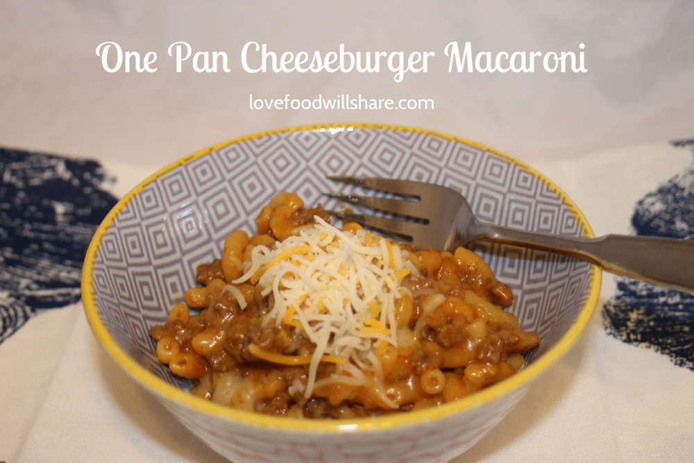 One Pan Cheeseburger Macaroni – A Blast from the Past!