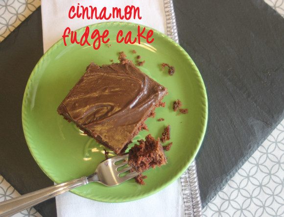 Cinnamon Fudge Cake